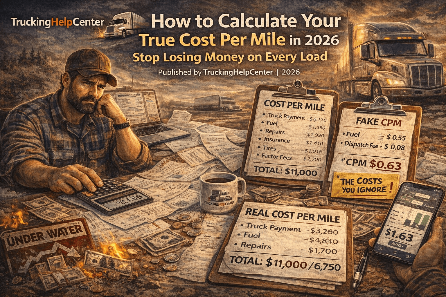 How to Calculate Your True Cost Per Mile in 2026: Stop Losing Money on Every Load